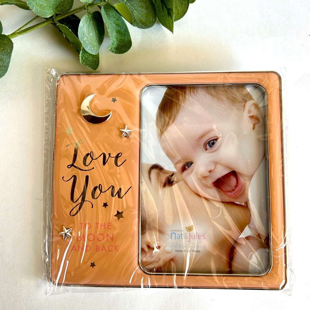 Nat and Jules - Pink Love You to
the Moon and Back Frame